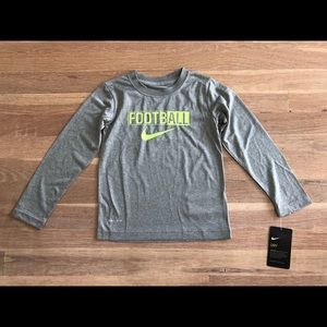 Nike Shirts & Tops - Boys Nike DriFit Grey long sleeve shirt sz 4T NWT Nike Shirts & Tops - Boys Nike DriFit Grey long sleeve shirt sz 4T NWT